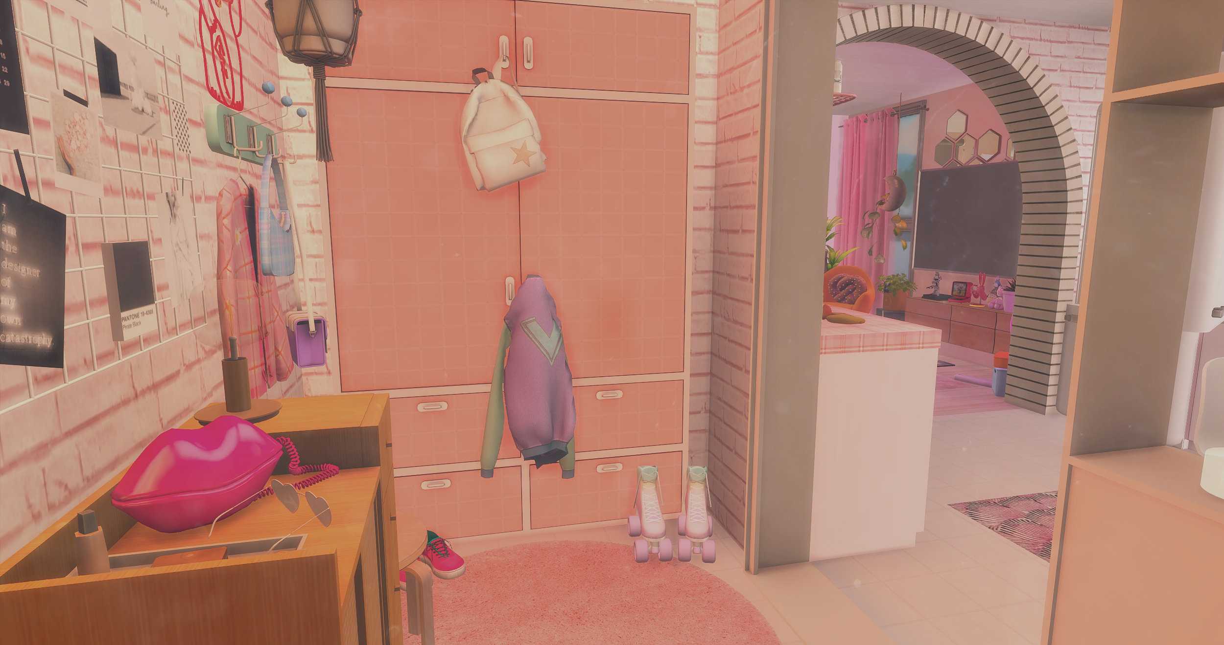 Pinecrest apartment #402 – Gamer girl apartment – Katesimblr Sims